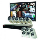 Revo Genesis HD 16-Channel 4TB NVR Surveillance System with (12) 1080p 2MP Cameras - RG161D6CB6CM24-4T