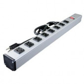 Wiremold 15 ft. 8-Outlet 15-Amp 2 ft. Long Industrial Power Strip with Lighted On/Off Switch - UL300BD