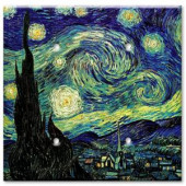 ArtPlates Van Gogh Starry Night 2 Blank Wall Plate - BLD-5