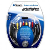 Swann 60 ft. Audio/Video Power RCA Cable - SWADS-18MAVC-GL
