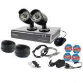 Swann 4-Channel 4400 AHD 720p 500GB Surveillance DVR with 2 x PRO-A850 Black Bullet Cameras - SWDVK-444002-US