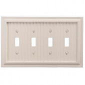Amerelle Cottage 4 Toggle Wall Plate - White - 179T4W