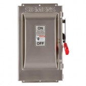 Siemens Heavy Duty 60 Amp 600-Volt 3-Pole Type 4X Non-Fusible Safety Switch - HNF362S