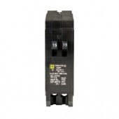 SquareD Homeline 2-15 Amp Single-Pole Tandem Circuit Breaker - HOMT1515CP